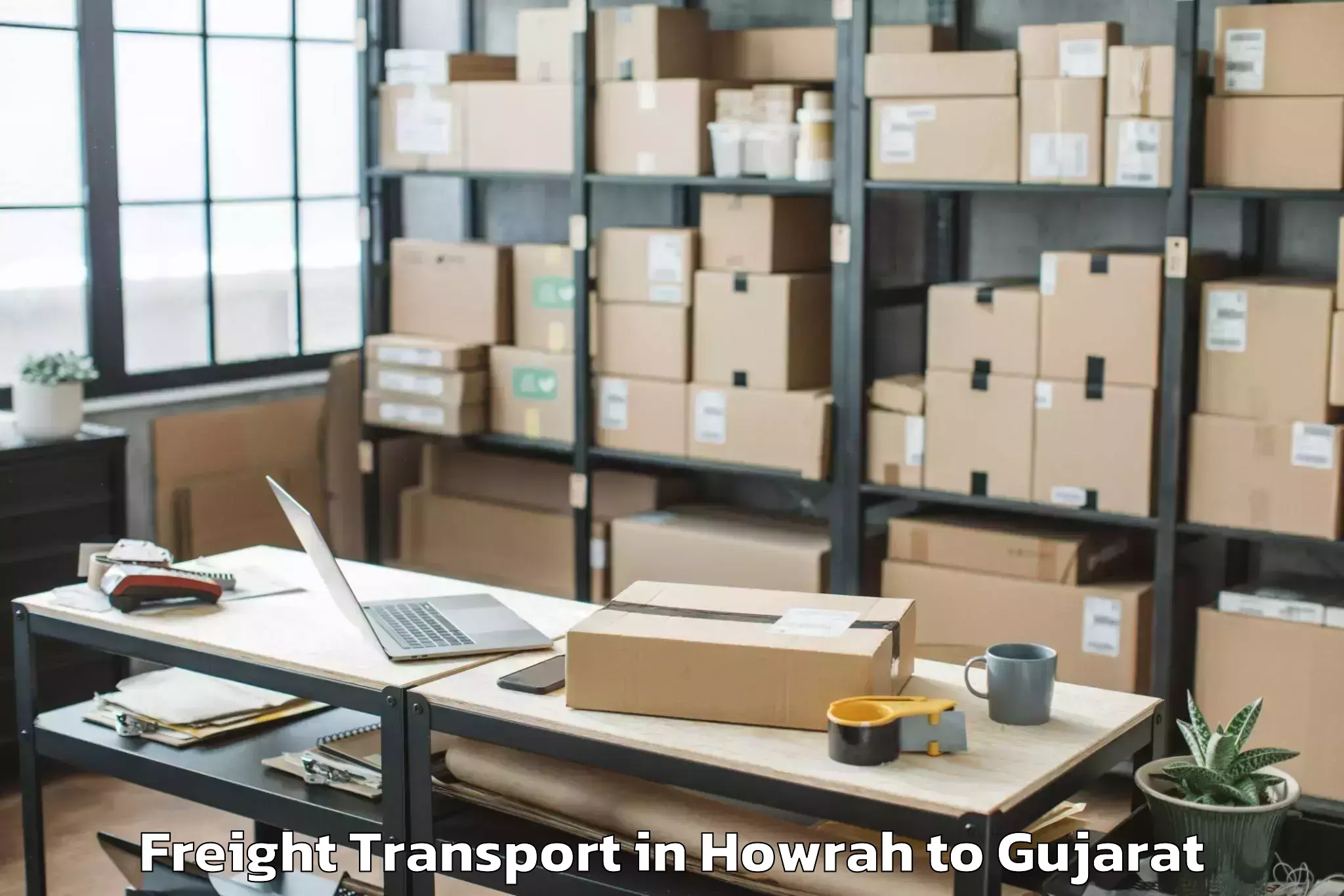 Leading Howrah to Killa Pardi Freight Transport Provider